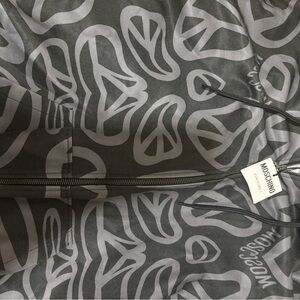 Moschino Charcoal and Light Gray Patterned Jacket